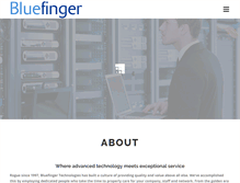Tablet Screenshot of bluefinger.net